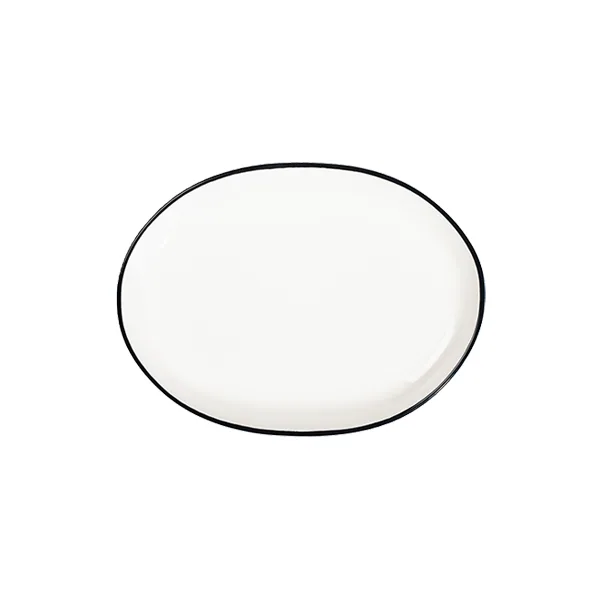Modest Black Lona Oval Tabak 33 cm