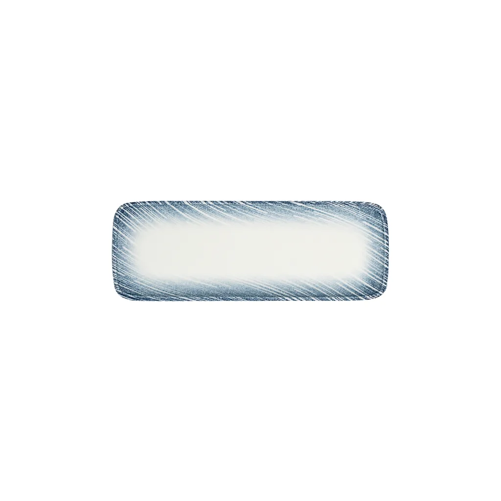 Thin Blue Rectangular Plate 30 cm (30 * 11)