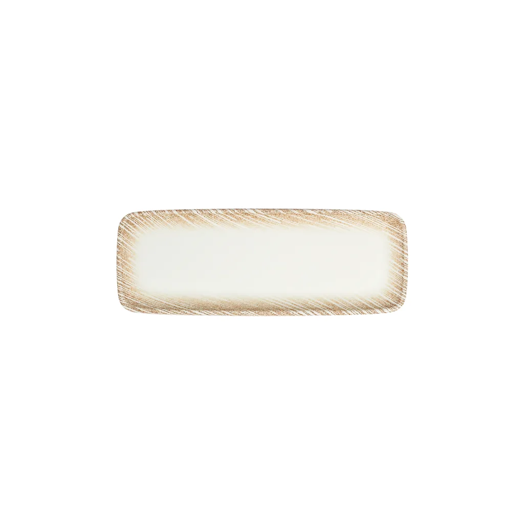 Thin Brown Rectangular Plate 30 cm (30 * 11)